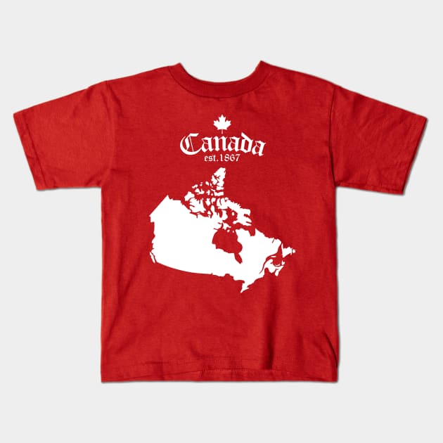 Canada Day Kids T-Shirt by Aldebaran